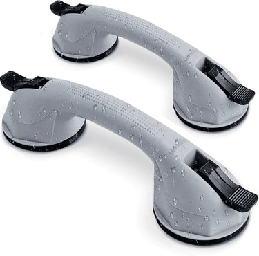 12 Inch Grab Bars for Bathroom with Strong Hold Suction Cups (2 Pack)